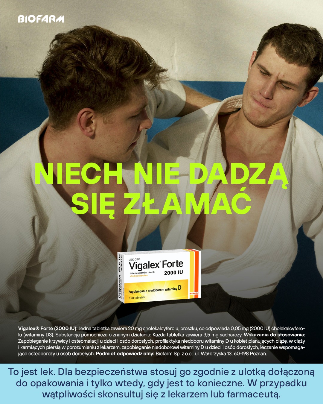 Mocne kości to podstawa - nie tylko na macie.
Dbajmy o nie, bo to one towarzyszą nam w każdej czynności na co dzień ☀

#biorę
#biofarm

zdrowie | witaminy | odporność | witamina D | siła
