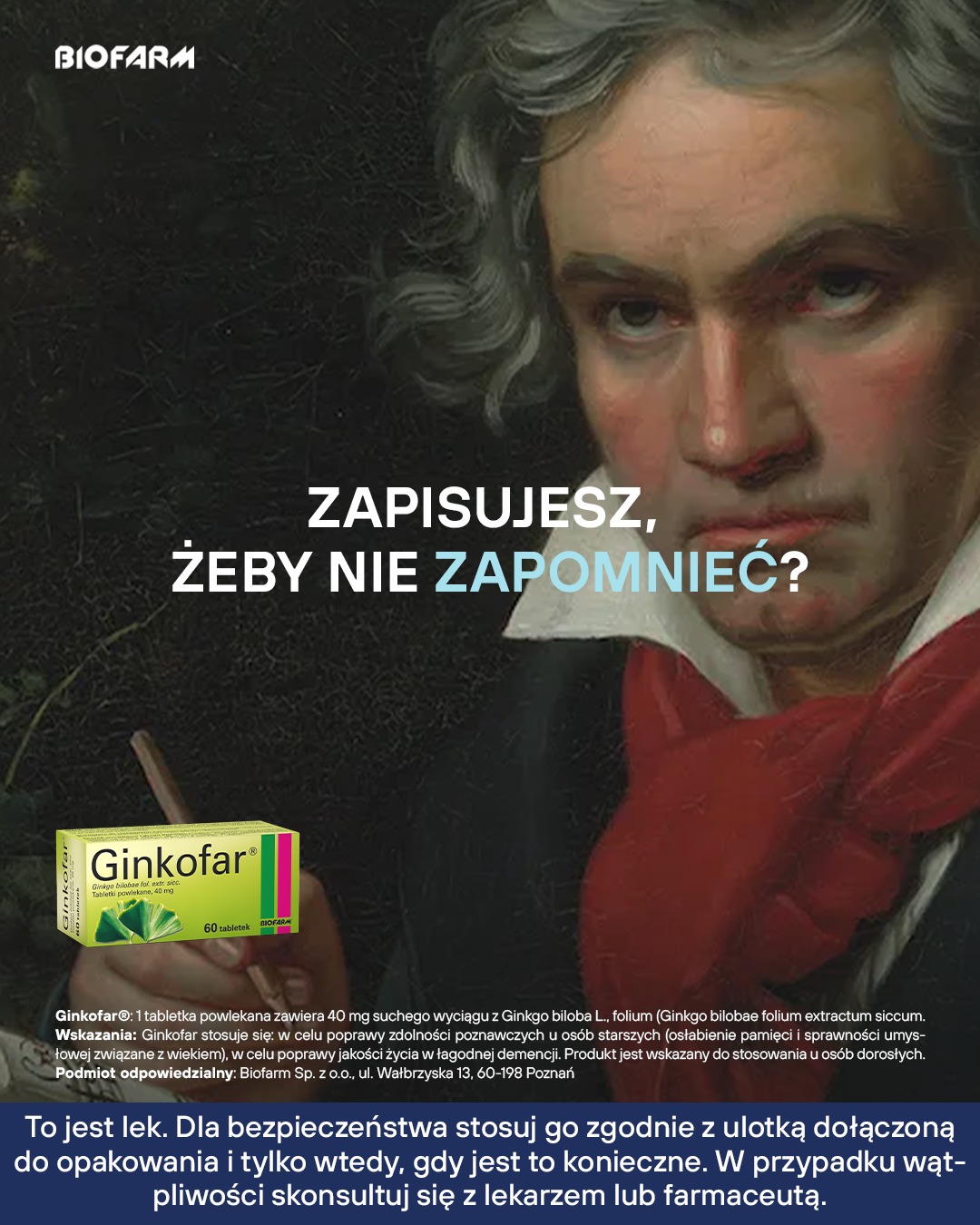 Osłabienie pamięci i sprawności umysłowej związane z wiekiem, może wpływać negatywnie na komfort życia codziennego 😞

Dlatego pamiętajmy, jak ważne jest dbanie o swoje zdrowie - nie tylko poprzez odpowiednią dietę, ale także aktywność fizyczną czy poznawczą! 📚

#biorę
#biofarm