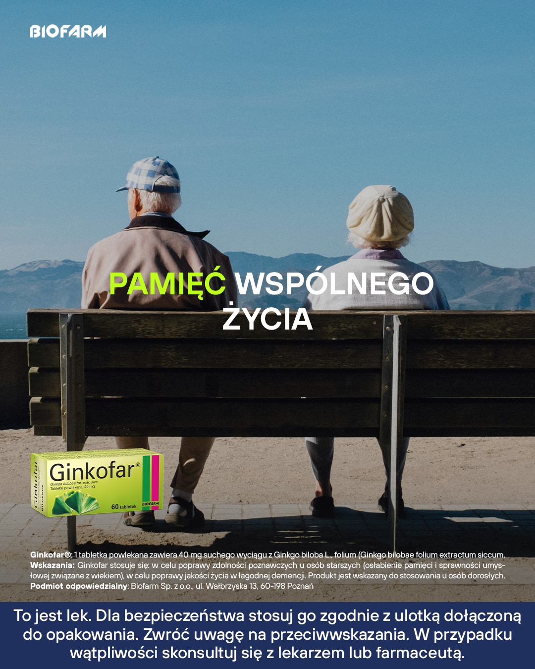 Choć to ona pamięta, należy pamiętać też o niej.
Dbajmy o swoje zdrowie - dla siebie i najbliższych 🤍 

#biorę
#biofarm